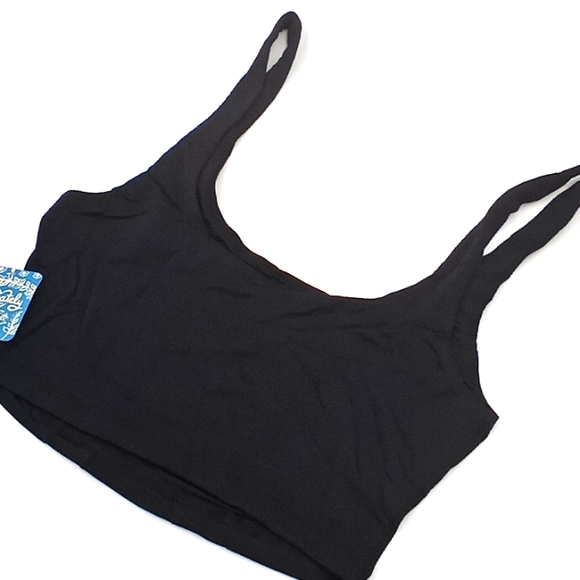 Free People Be Cool Brami Crop Bralette Black - Picture 8 of 13